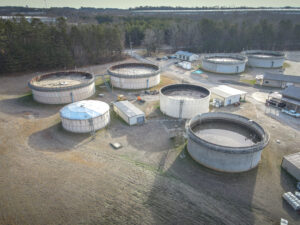 Aerial Photo of Braselton Wastewater Treatment Facility in Braselton, Georgia